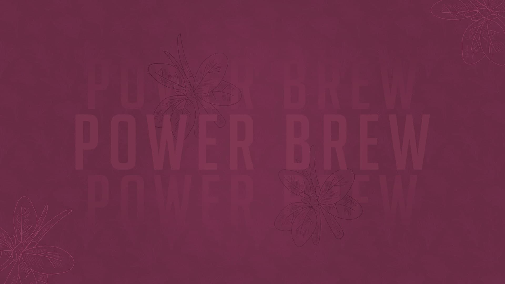 POWER BREW banner background
