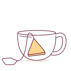 Place the bag in the cup